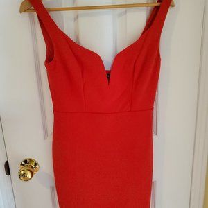 Sexy Red sweetheart Dress Sz 4 Petite